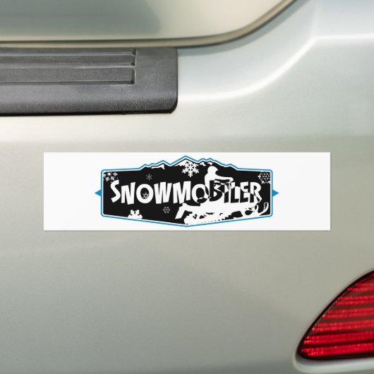 SNowmobiler Bumpersticker (Op auto)