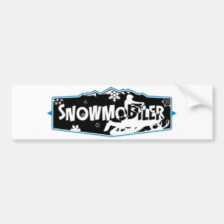 SNowmobiler Bumpersticker