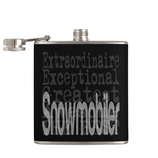 Snowmobiler Extraordinaire Heupfles (Geopend)