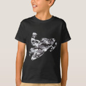 Snowmobiler in Gray Camouflage T-shirt (Voorkant)