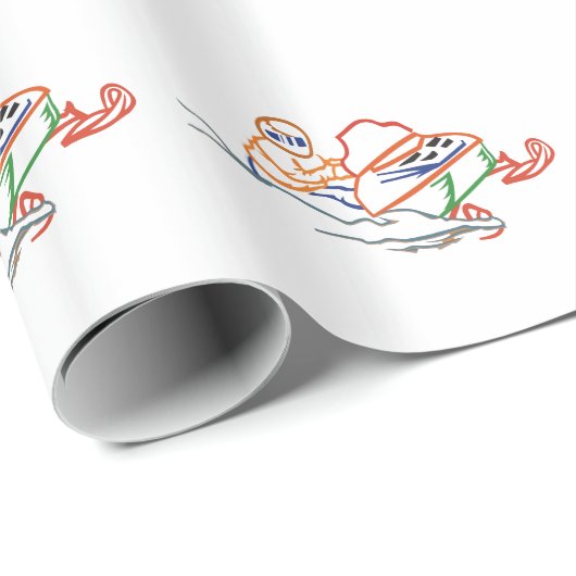 Snowmobiler-overzicht Cadeaupapier (Rol Hoek)