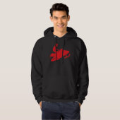 Snowmobiler/Red Sled Hoodie (Voorkant volledig)
