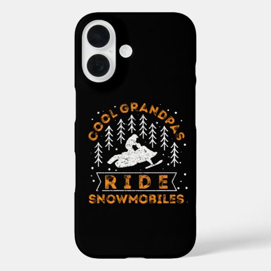 Snowmobiling - Cool Grandpas Ride Snowmobiles Case-Mate iPhone Case (Achterkant)