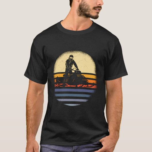 Snowmobiling Grappig sneeuwmobiel Rijden T-shirt (Voorkant)