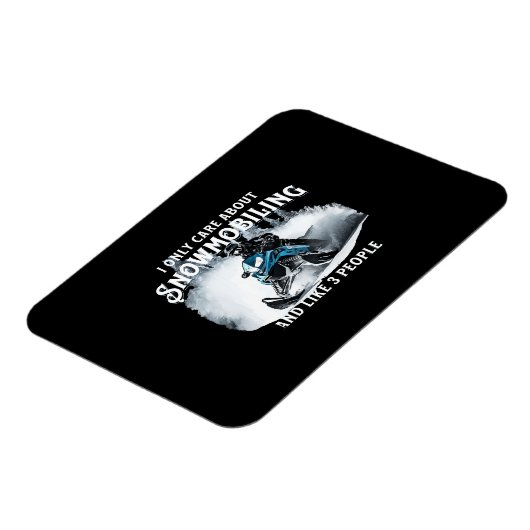 Snowmobiling Grappige Sneeuwscooter Snowmobiling G Magneet (Linkerzijde)