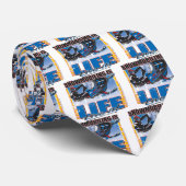 SNOWMOBILING-IS-LIFE-Zazz Stropdas (Opgerold)