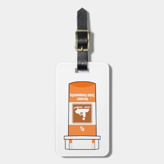 Snowmobiling Is My Drug Bagagelabel (Voorkant verticaal)