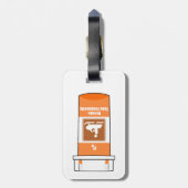 Snowmobiling Is My Drug Bagagelabel (Achterkant verticaal)