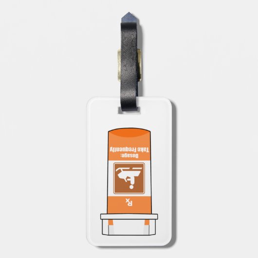 Snowmobiling Is My Drug Bagagelabel (Achterkant verticaal)