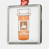 Snowmobiling Is My Drug Metalen Ornament (Links)