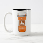 Snowmobiling Is My Drug Tweekleurige Koffiemok (Links)