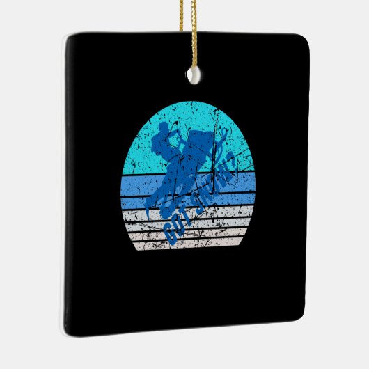 Snowmobiling Keramisch Ornament (Rechts)