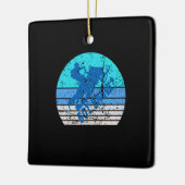 Snowmobiling Keramisch Ornament (Links)