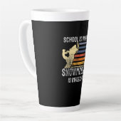 Snowmobiling Sneeuwscooter Latte Mok (Linkerhoek)