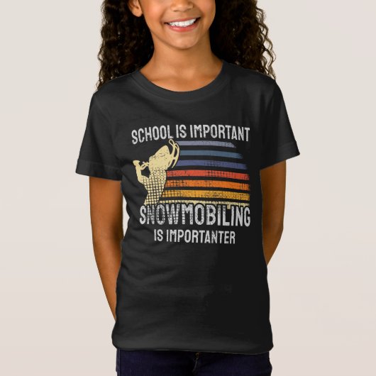Snowmobiling sneeuwscooter t-shirt (Voorkant)