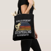 Snowmobiling Sneeuwscooter Tote Bag (Dichtbij)