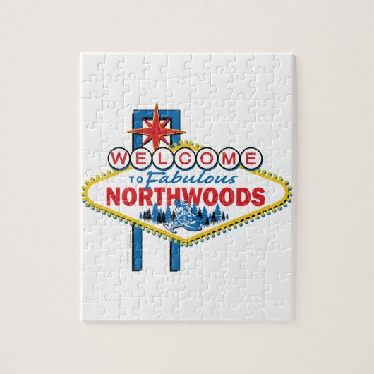 Snowmobiling/Welkom in de Fabulous Northwood Legpuzzel (Verticaal)