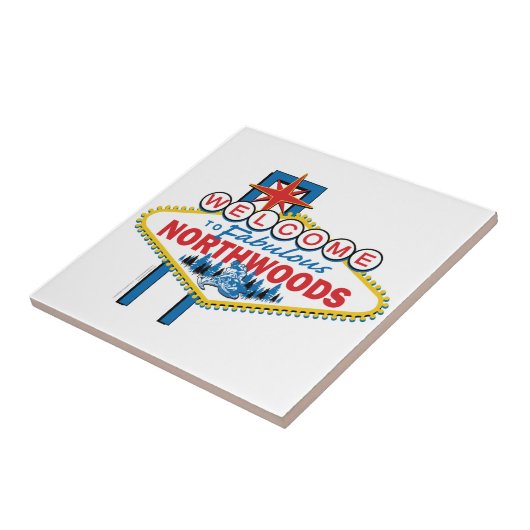 Snowmobiling/Welkom in de Fabulous Northwood Tegeltje (Zijkant)