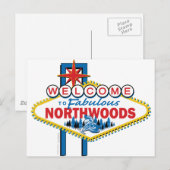 Snowmobiling/Welkom in het noordbos Briefkaart (Voorkant / Achterkant)