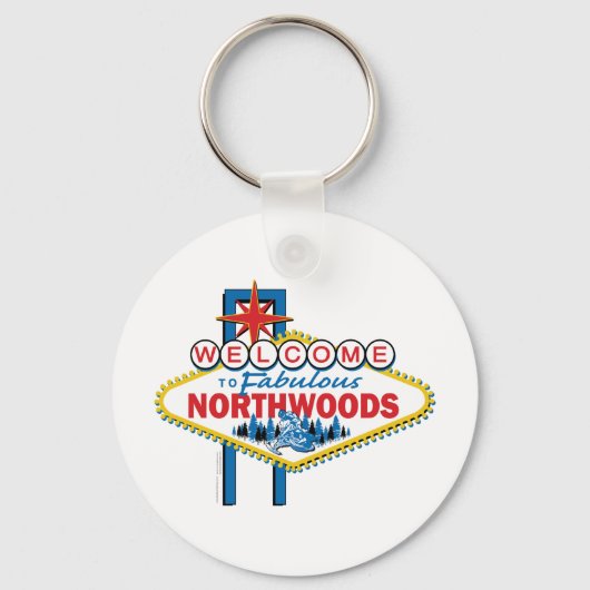 Snowmobiling/Welkom in het noordbos Sleutelhanger (Voorkant)