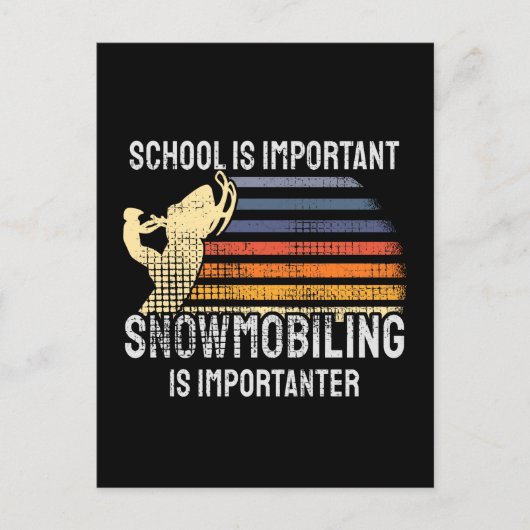 SnowMobing Snowmobile Briefkaart (Voorkant)