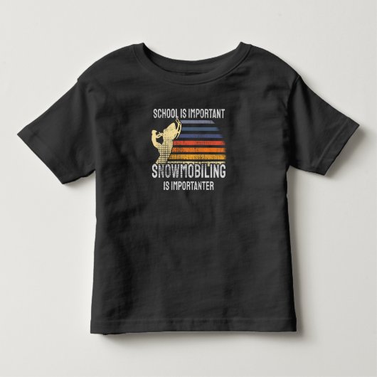 SnowMobing Snowmobile Kinder Shirts (Voorkant)