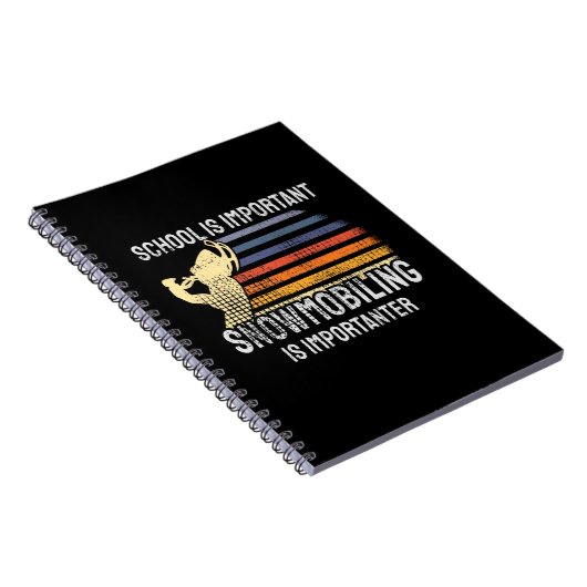 SnowMobing Snowmobile Notitieboek (Rechterzijde)