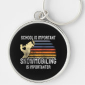SnowMobing Snowmobile Sleutelhanger (Voorkant)