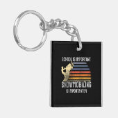 SnowMobing Snowmobile Sleutelhanger (Voorkant Links)