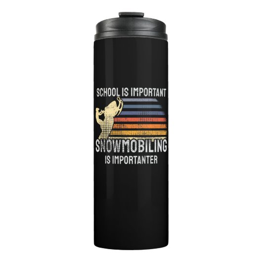 SnowMobing Snowmobile Thermosbeker (Voorkant)