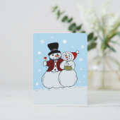 Snowpaar Briefkaart (Staand voorkant)