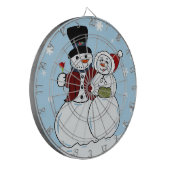 Snowpaar Dartbord (Voorkant Links)