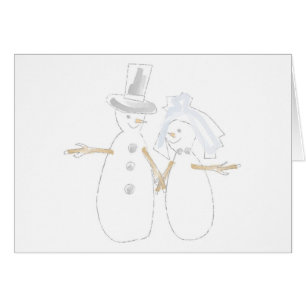 Snowpeople Bride en Groom