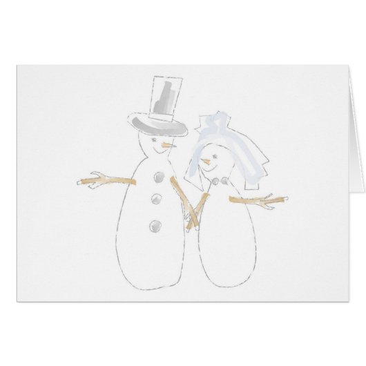 Snowpeople Bride en Groom (Voorkant Horizontaal)