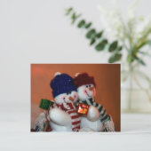 Snowpeople Holiday Briefkaart (Staand voorkant)