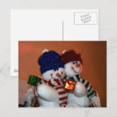 Snowpeople Holiday Briefkaart (Voorkant / Achterkant)