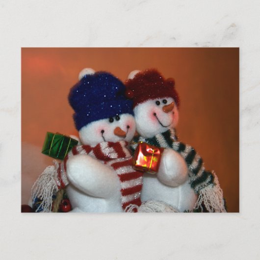 Snowpeople Holiday Briefkaart (Voorkant)