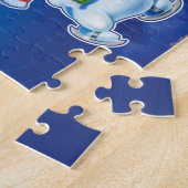 Snowpeople Winter Wonderland jigzaagpuzzel Legpuzzel (Zijkant)