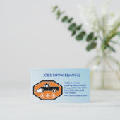 Snowplow bestelwagen visitekaartje (Staand voorkant)