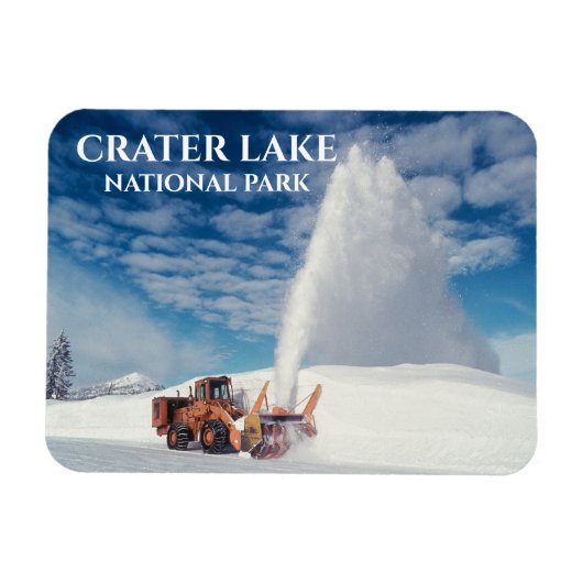 Snowplow Clearing Road, Crater Lake National Park Magneet (Horizontaal)
