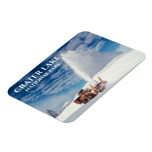 Snowplow Clearing Road, Crater Lake National Park Magneet (Linkerzijde)