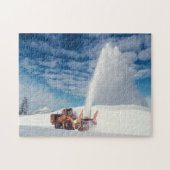 Snowplow Clearing Snow Crater Lake National Park Legpuzzel (Horizontaal)