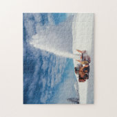 Snowplow Clearing Snow Crater Lake National Park Legpuzzel (Verticaal)