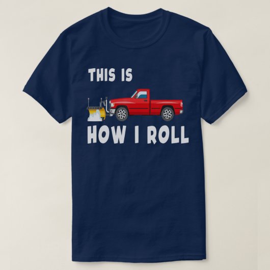 Snowplow Trucks T - shirts Funny Sneeuwploeg (Design voorkant)