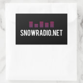 SNOWRADIO-Sticker Rechthoekige Sticker (Tas)