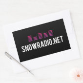 SNOWRADIO-Sticker Rechthoekige Sticker (Envelop)