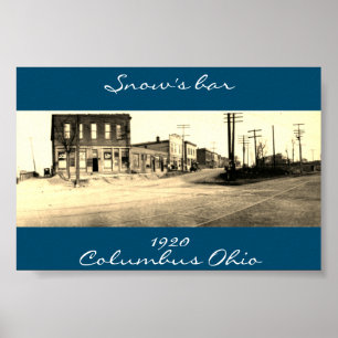 Snow's Bar Columbus Ohio poster