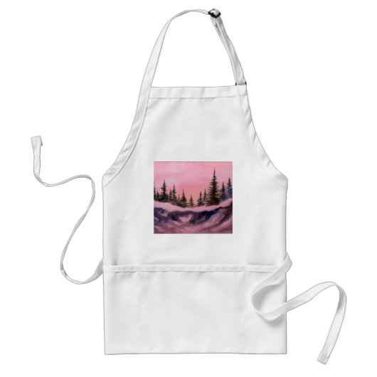 Snowscape Apron Standaard Schort (Voorkant)