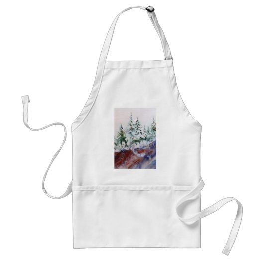 Snowscape Apron Standaard Schort (Voorkant)