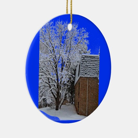 Snowscapes van New Jersey Keramisch Ornament (Rechts)